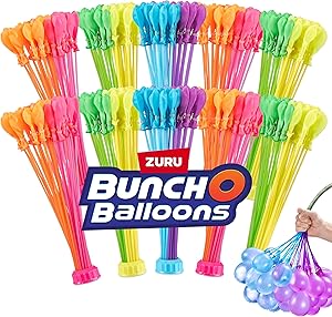 Original Bunch O Balloons Tropical Party 330+ Rapid-Filling Self-Sealing Water Balloons (Amazon Exclusive 10 count, pack of 1) by ZURU Water Balloon for the Whole Family, Kids, Teens and Adults