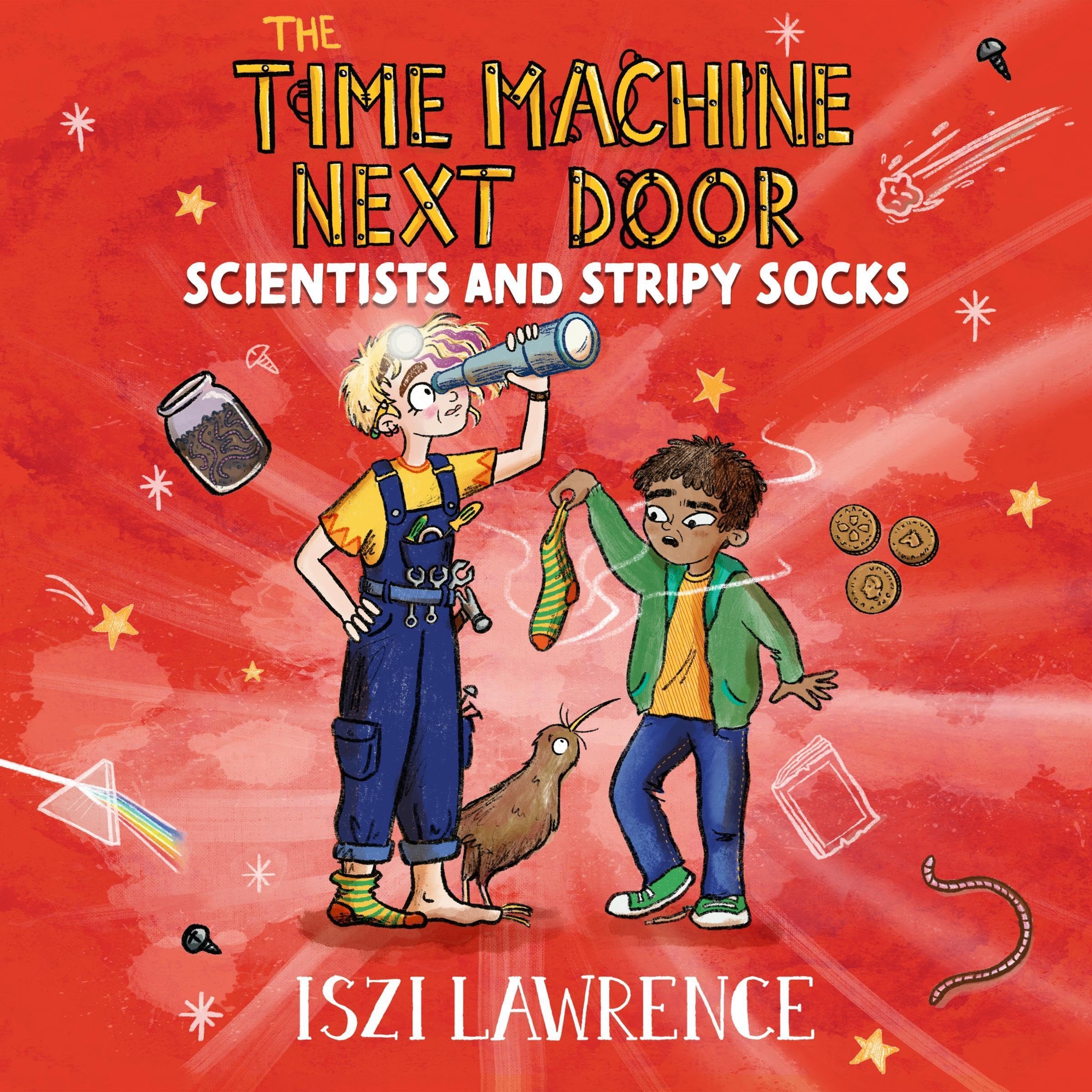 Cover art for The Time Machine Next Door: Scientists and Stripy Socks