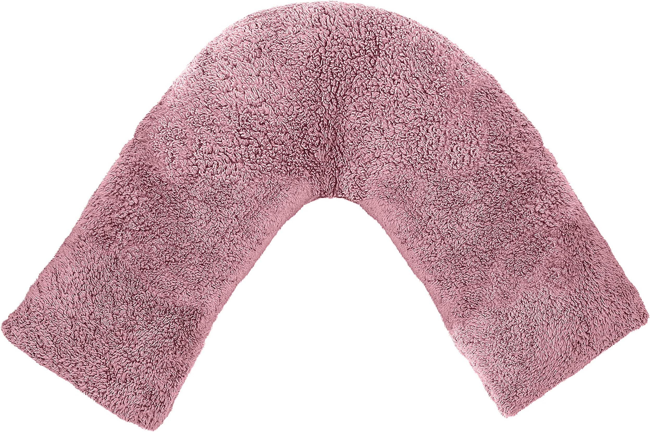 Downland Bedding Fleece V Shaped Pillow Pink