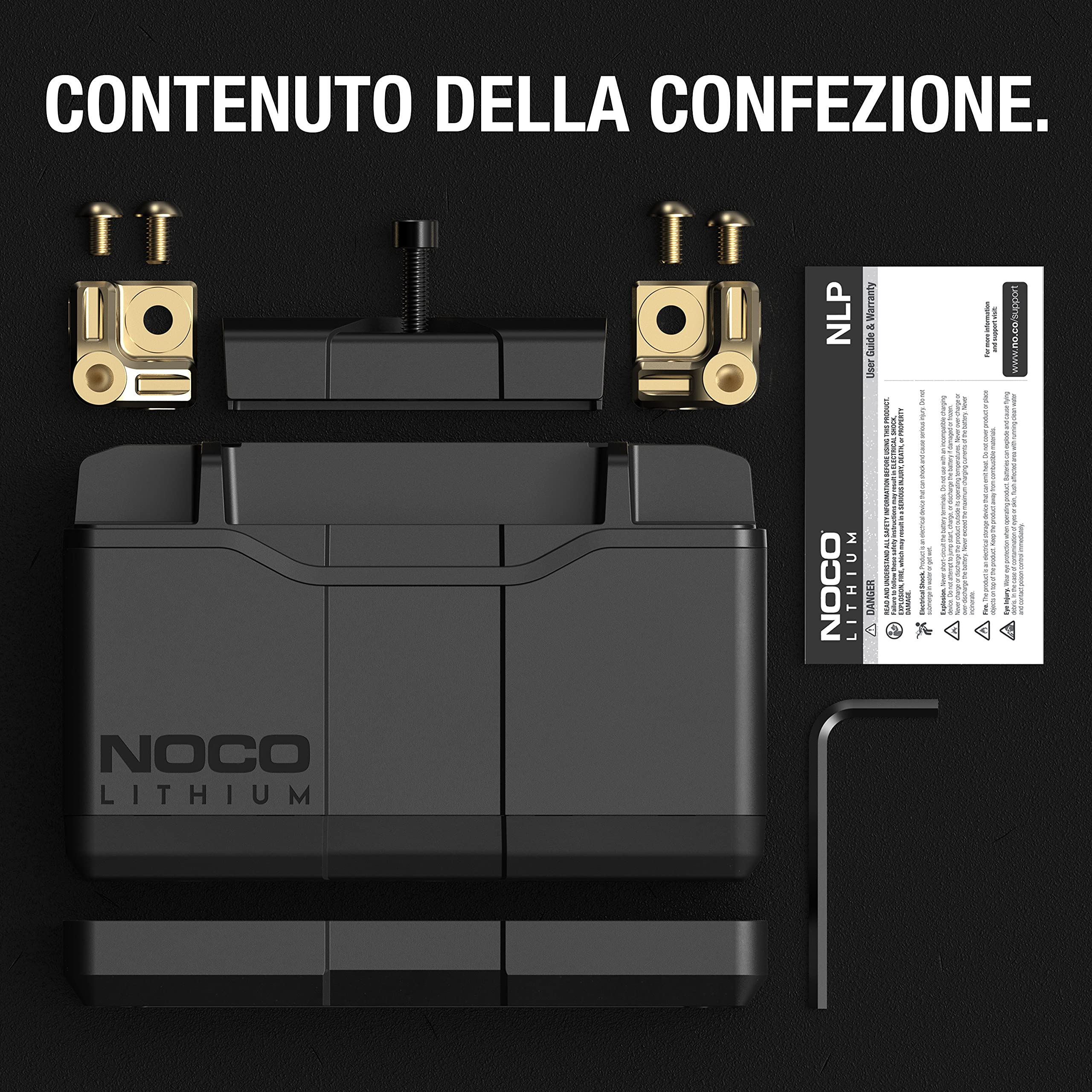 NOCO Lithium NLP9: Batteria Moto 12V Ultra-Leggera – Gruppo 9 – 3Ah – Avviamento 400A – BMS Intelligente – Certificata UL