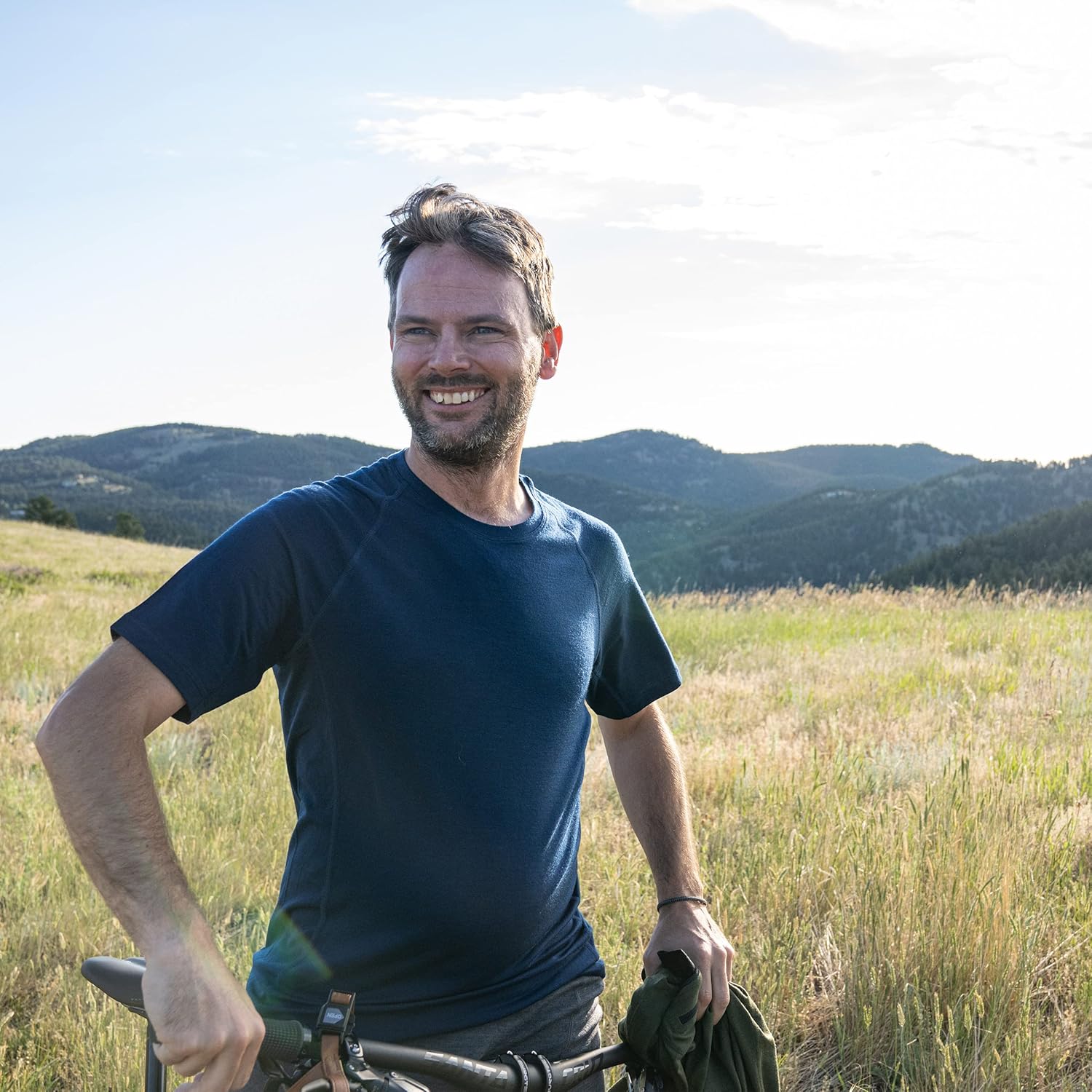 Merino Wool Mens Micro Weight Raglan T-Shirt - Short Sleeve Athletic Shirt - Anti-Odor - Moisture Wicking - Image 6