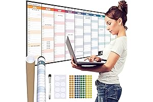 2021-2022 Large Academic Wall Calendar with Dry Erase Monthly Pages
