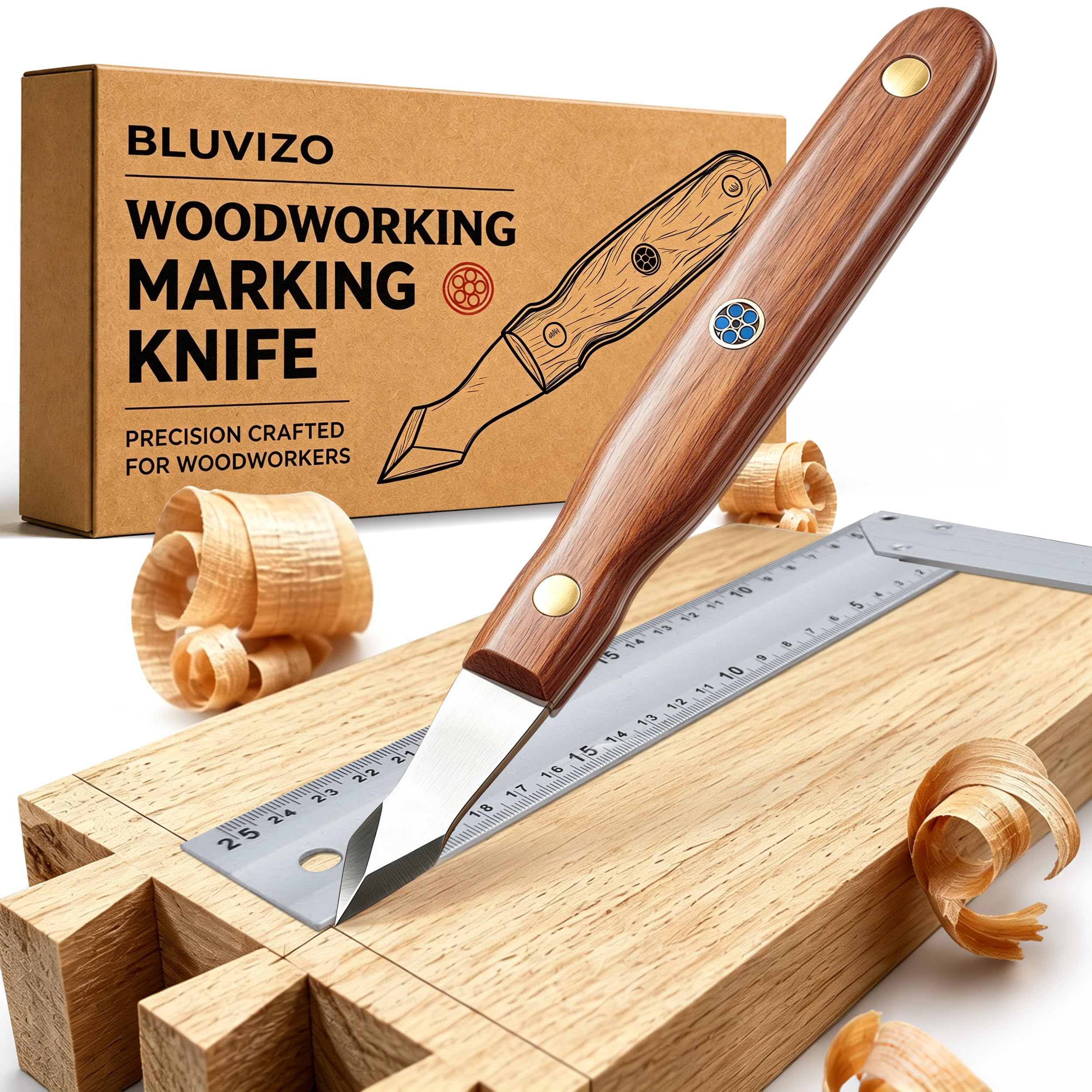Marking Knife for Woodworking, Wood Marking Knife with High Carbon Steel