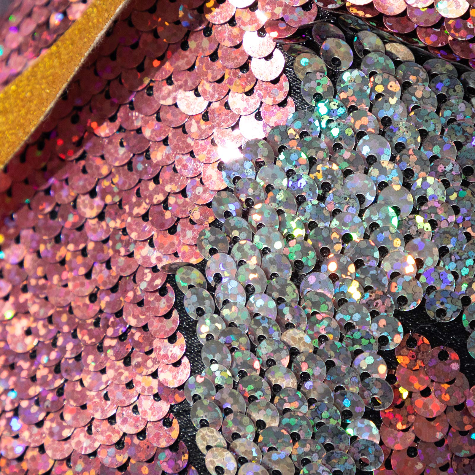 HollyHOME Sequin Unicorn Stick Horse with Wood Wheels Real Pony