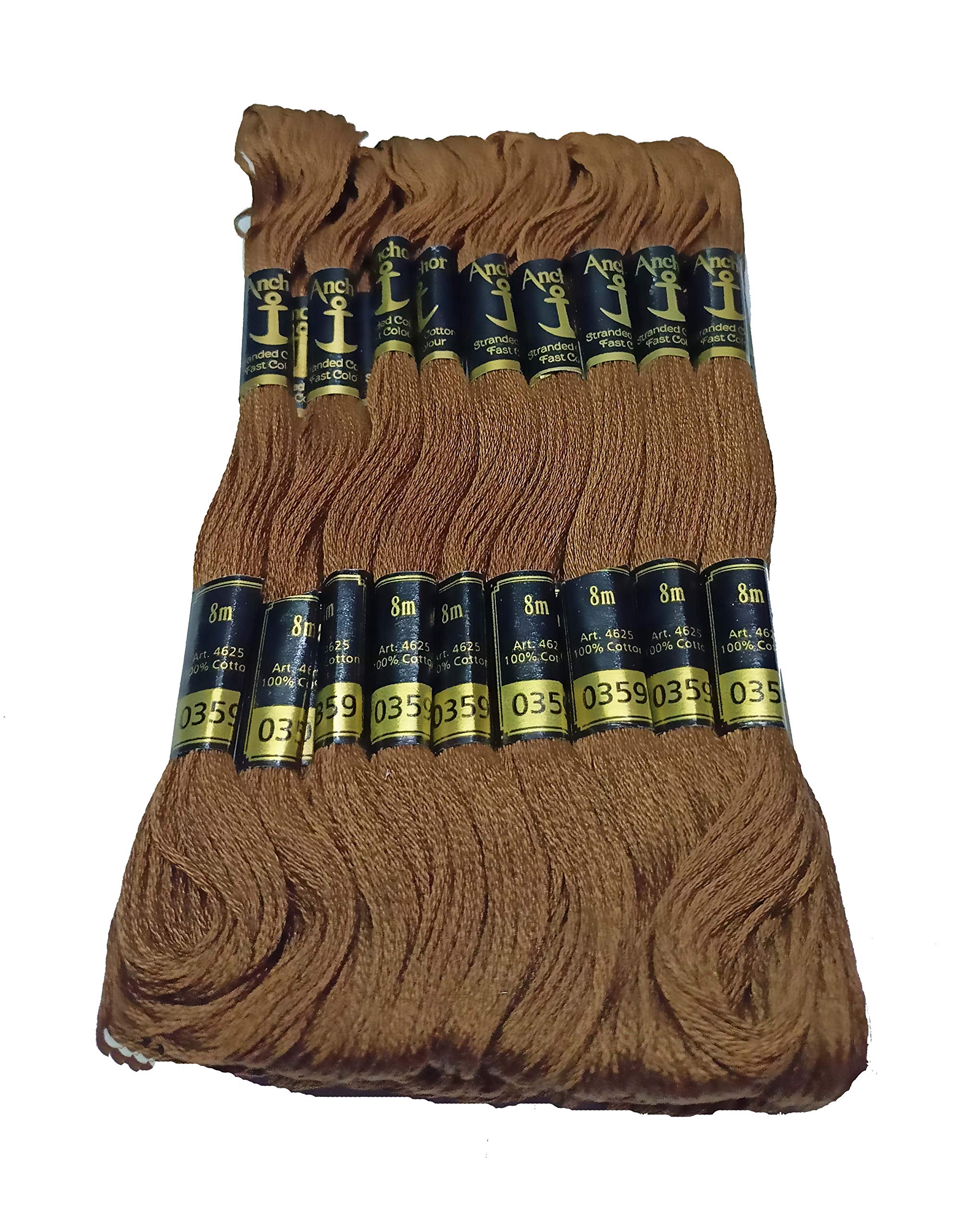 ABN EXPORTS Anchor Cotton Embroidery Thread Floss Sewing 25 Skeins Yarn DN NO. 359