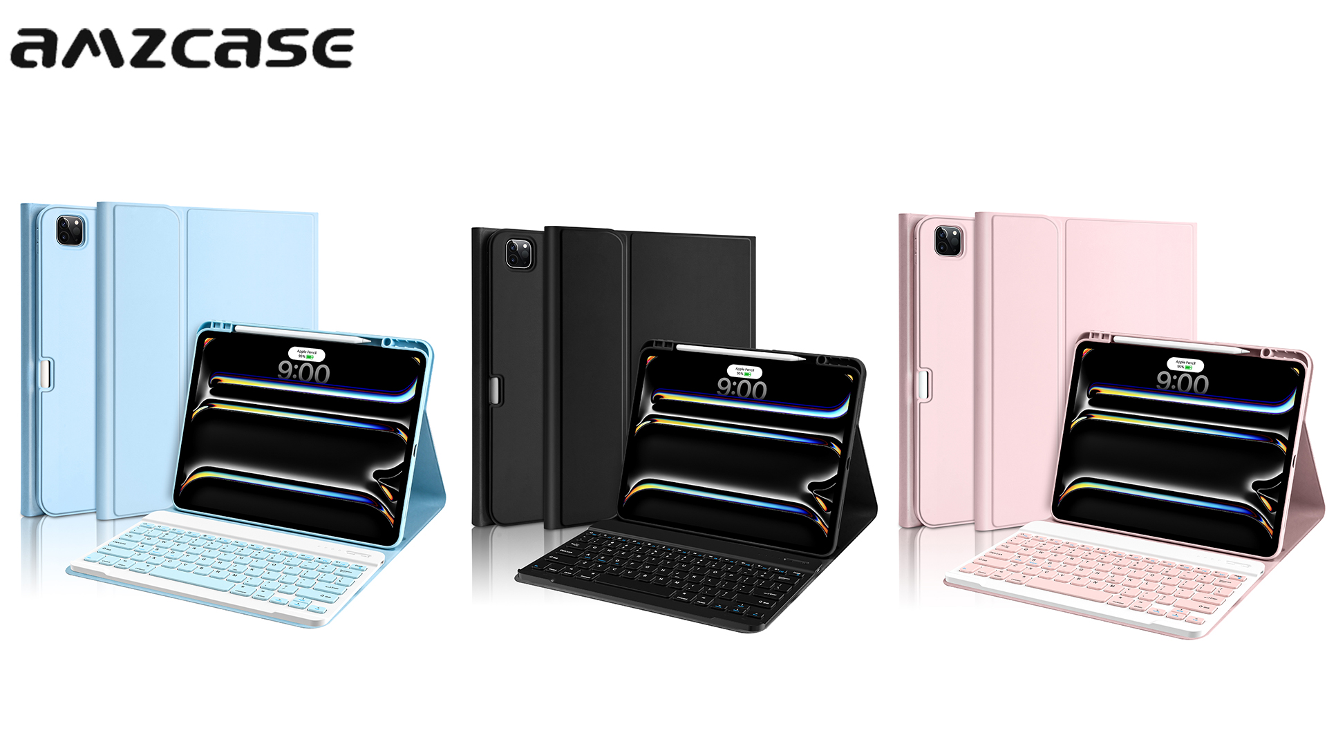 Amazon.com: aMZCaSE for iPad Pro 13 inch Case with Keyboard (M5/M4
