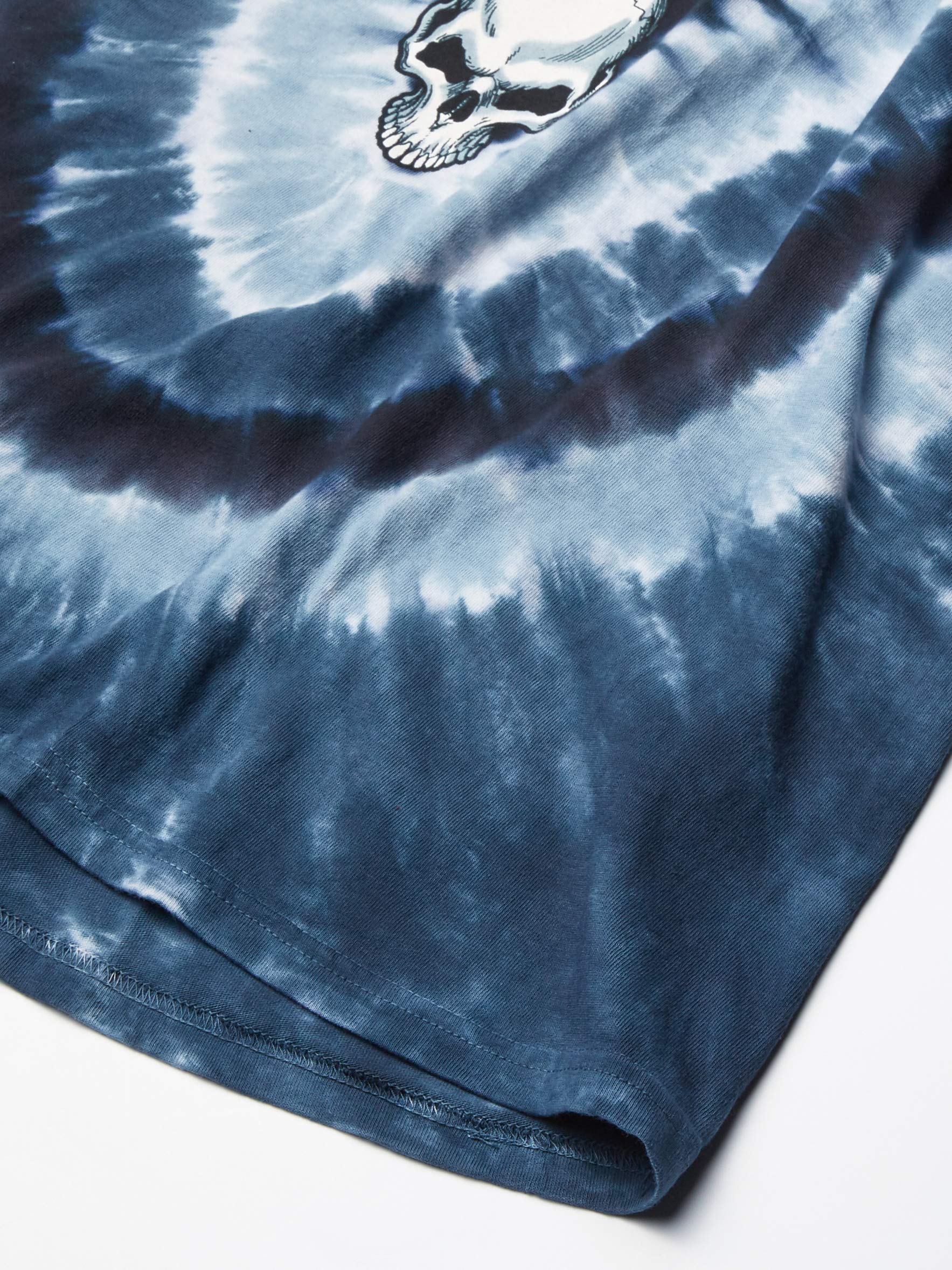 Liquid Blue Unisex Fantasy Boneyard Skulls V Tie Dye T-Shirt T-Shirt