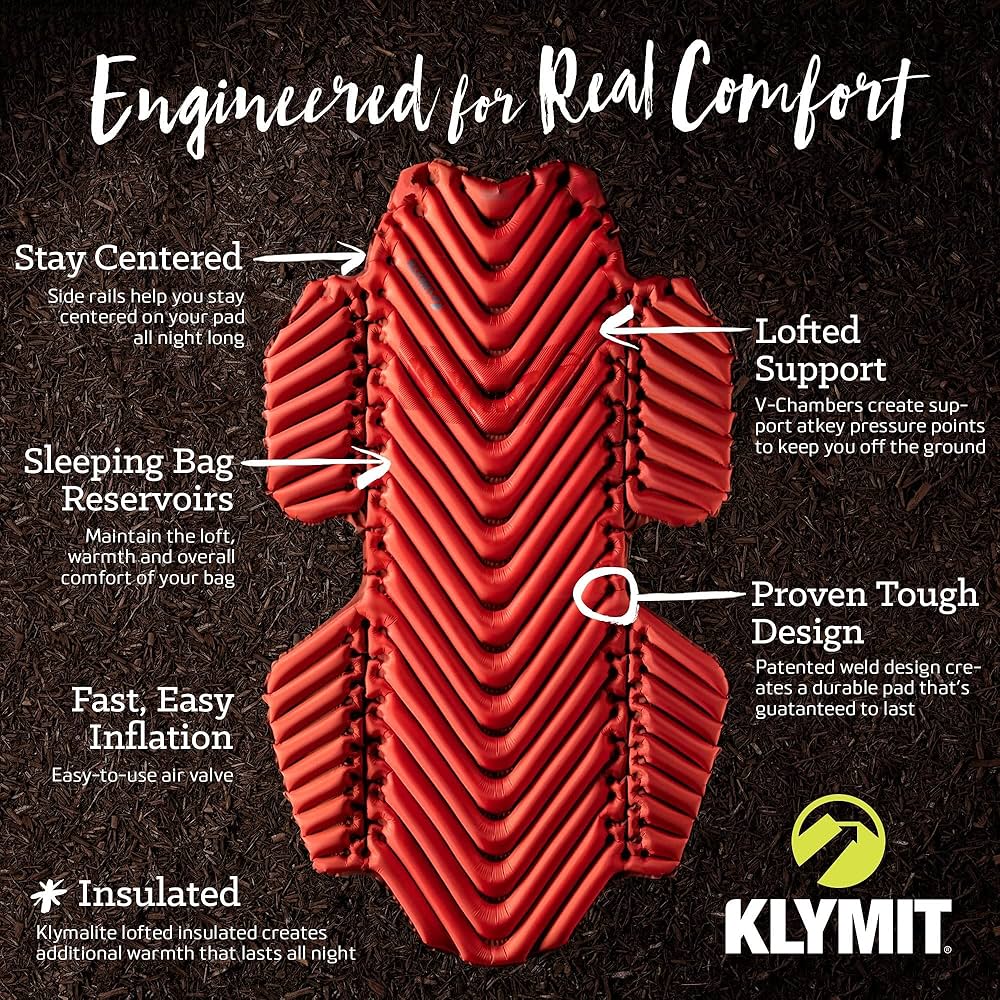 [新品] KLYMIT Insulated Hammock V レッド Insulated Hammock V™ Sleeping Pad | Klymit® – Klymit