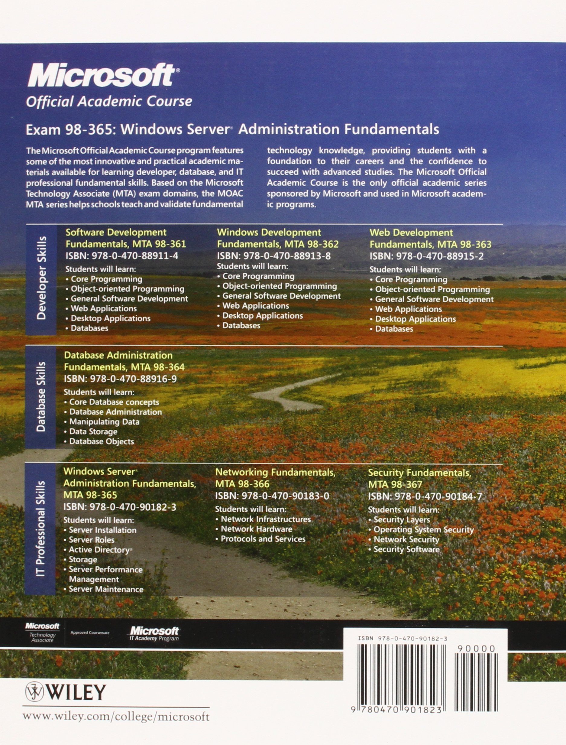 Windows Server Administration Fundamentals, Exam 98-365