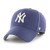 47 New York Yankees MLB MVP Berretto da baseball unisex, regolabile, logo bianco, blu navy chiaro, Blu navy chiaro., Taglia unica