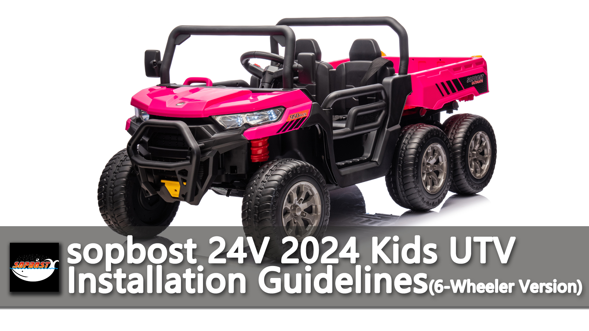 Amazon.com: sopbost 24V 2 Seater Kids UTV Ride On Truck with Dump