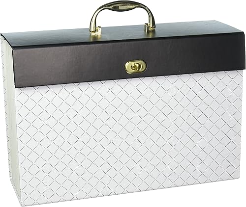 U Brands Modern-Noir 201A0206 - Archivador expandible con 19 bolsillos, color blanco