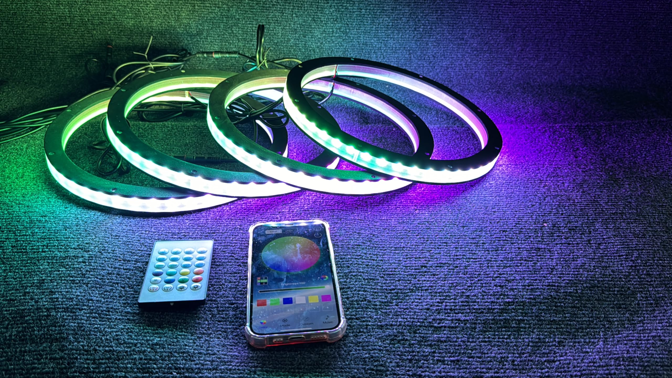 Pc Led Rings Mounting Dream Speaker Stands 4 PC 8