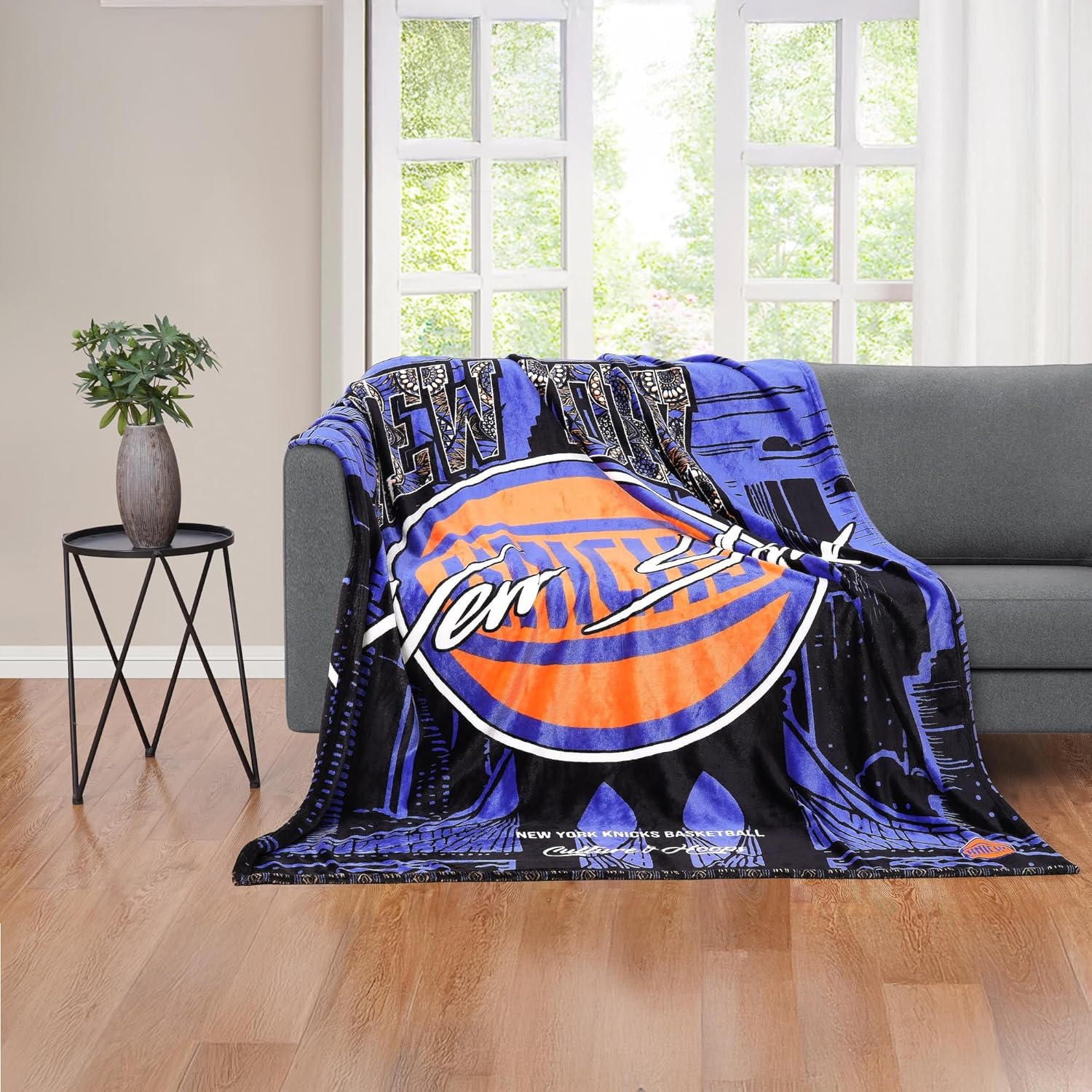 Two Hype NBA Throw Blanket – Ultra-Soft Plush Fan Blanket in Team Colors, Perfect for Game Day or Home Décor