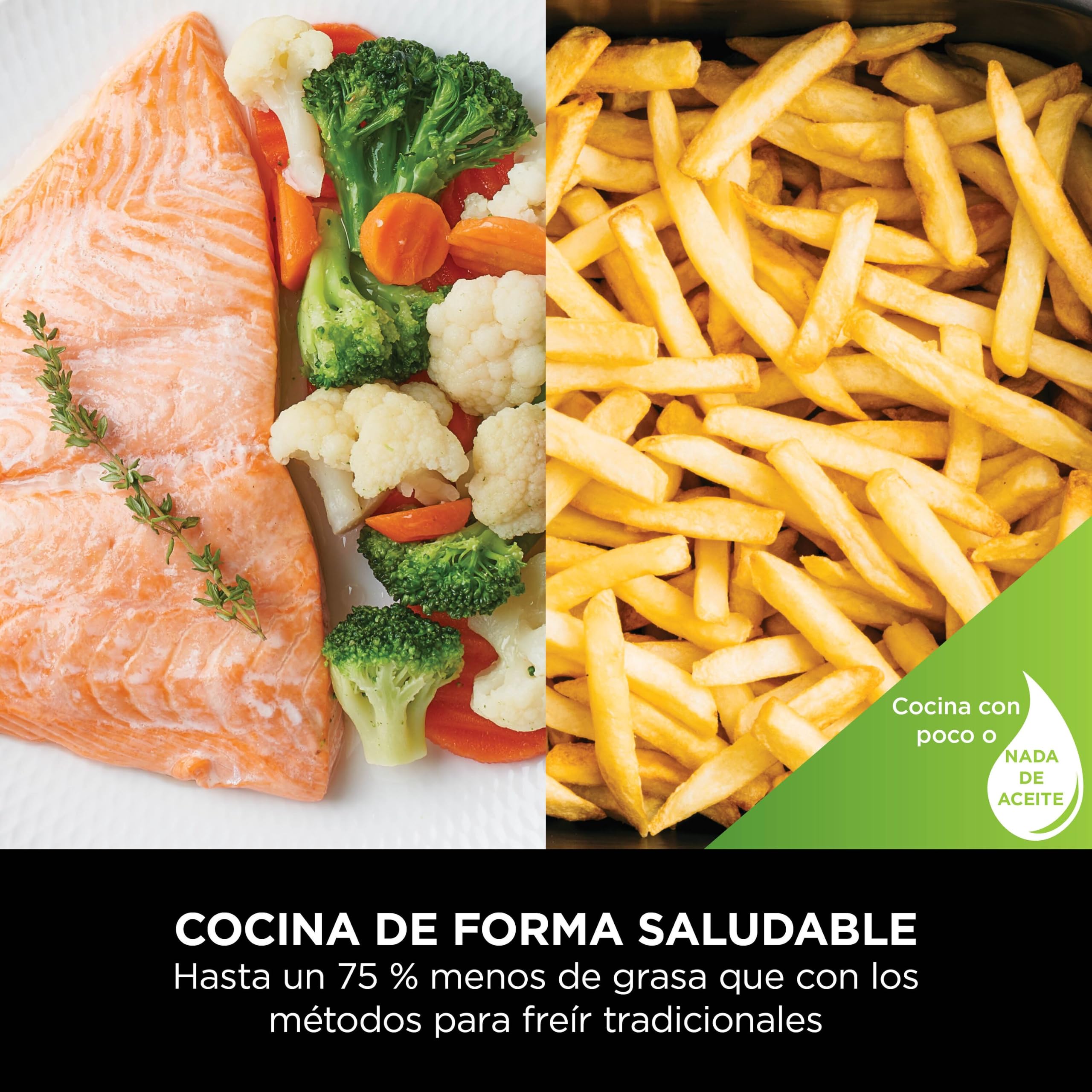 Ninja Speedi Olla Eléctrica Multifunción 10 en 1 con Freidora de Aire - Cocina Comidas para 4 Personas en 15 Minutos - Capacidad de 5,7 l - Piedra Dorada, ON500EUSTGD