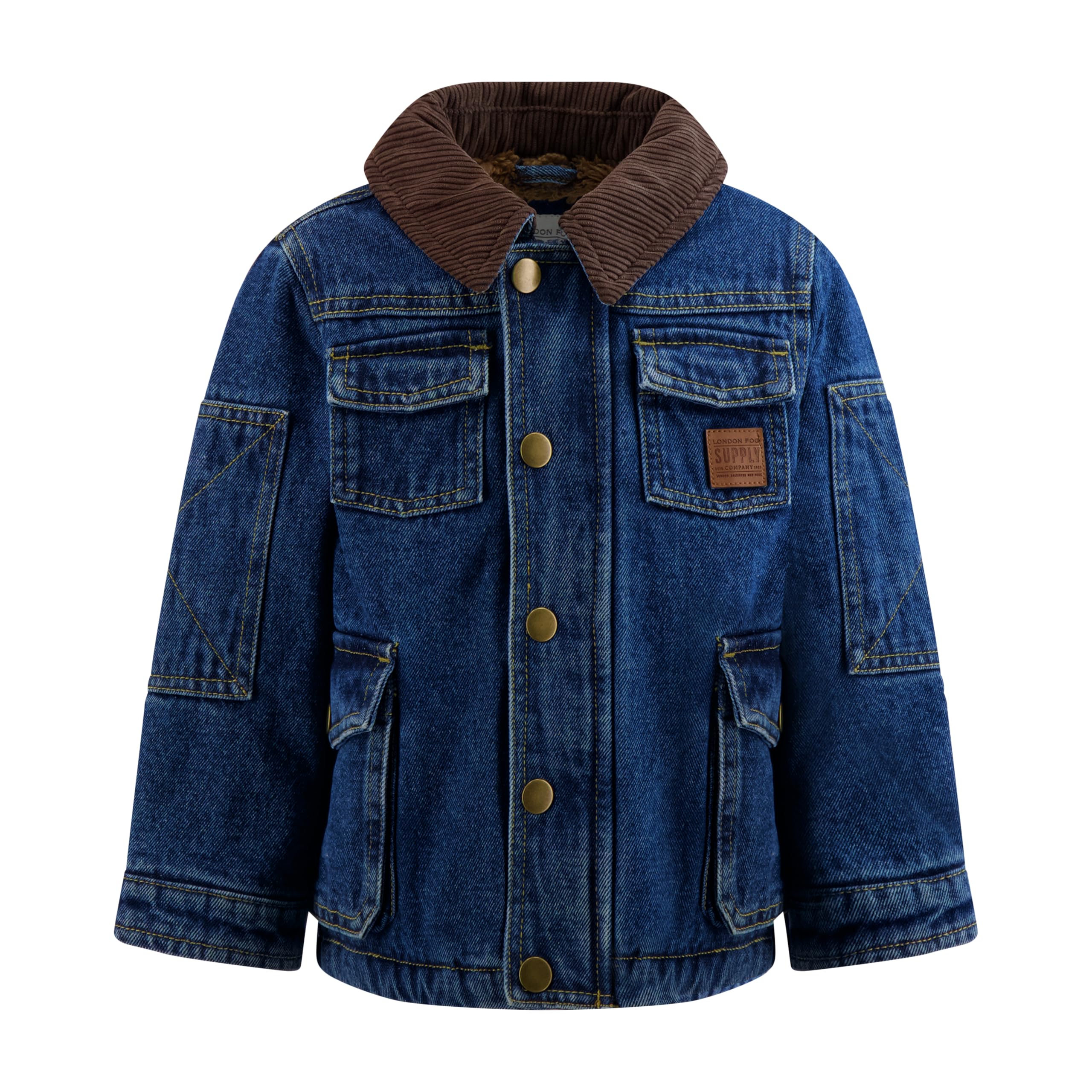London Fogboys Sherpa Lined Utility Jacket Canvas Barn Coat