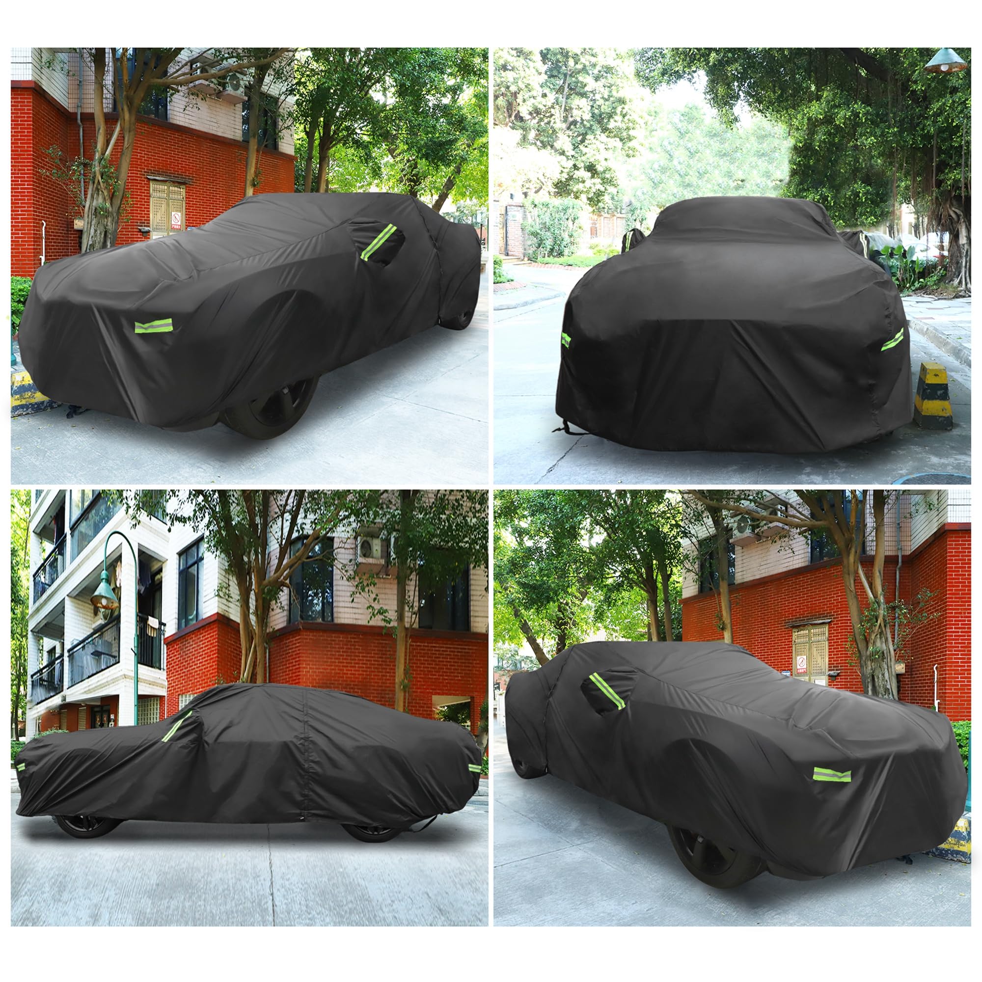 X AUTOHAUX Waterproof Car Cover for Chevrolet Camaro 2010-2021 210D Outdoor Full Car Cover All Weather Windproof Sun — view 6