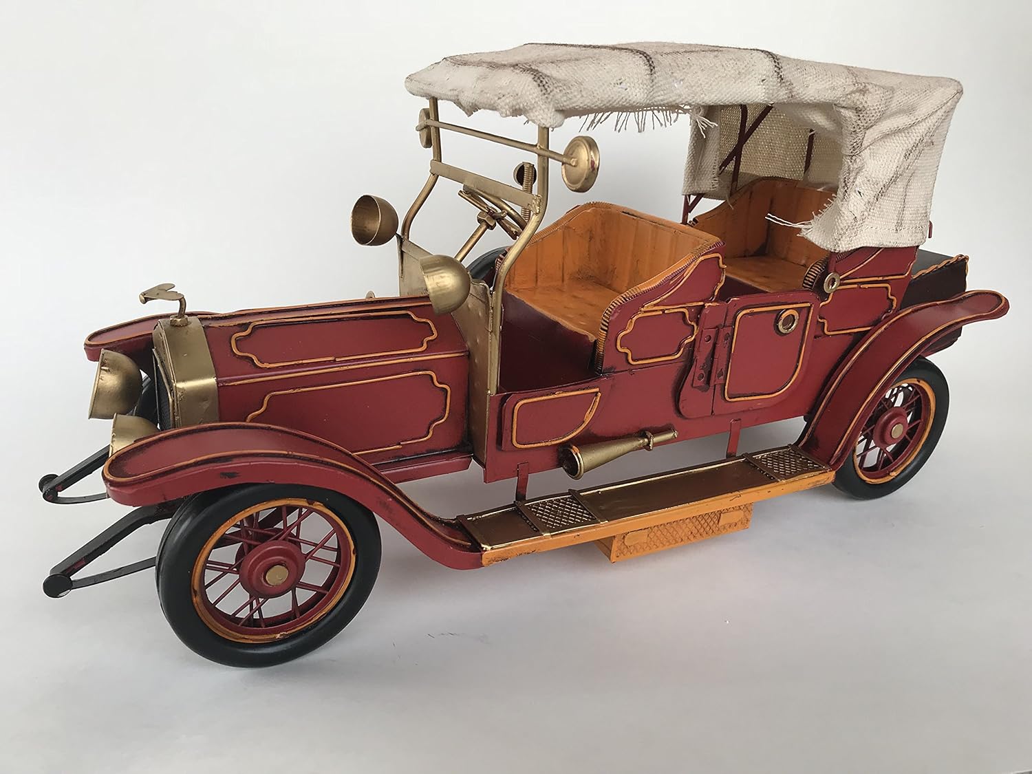 car Collection Art Ornament -Handmade Metal Decoration -Antique Metal car- Vintage Decorative