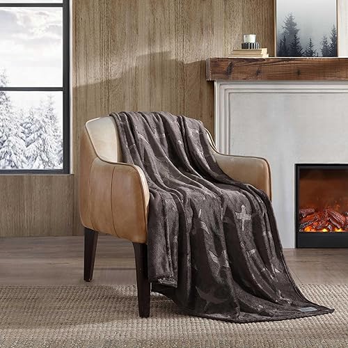 Vista 139 de Eddie Bauer Manta reversible de vellón sherpa, ropa de cama y decoración del hogar, para todas las estaciones, (Bunkhouse Plaid Beige), beige