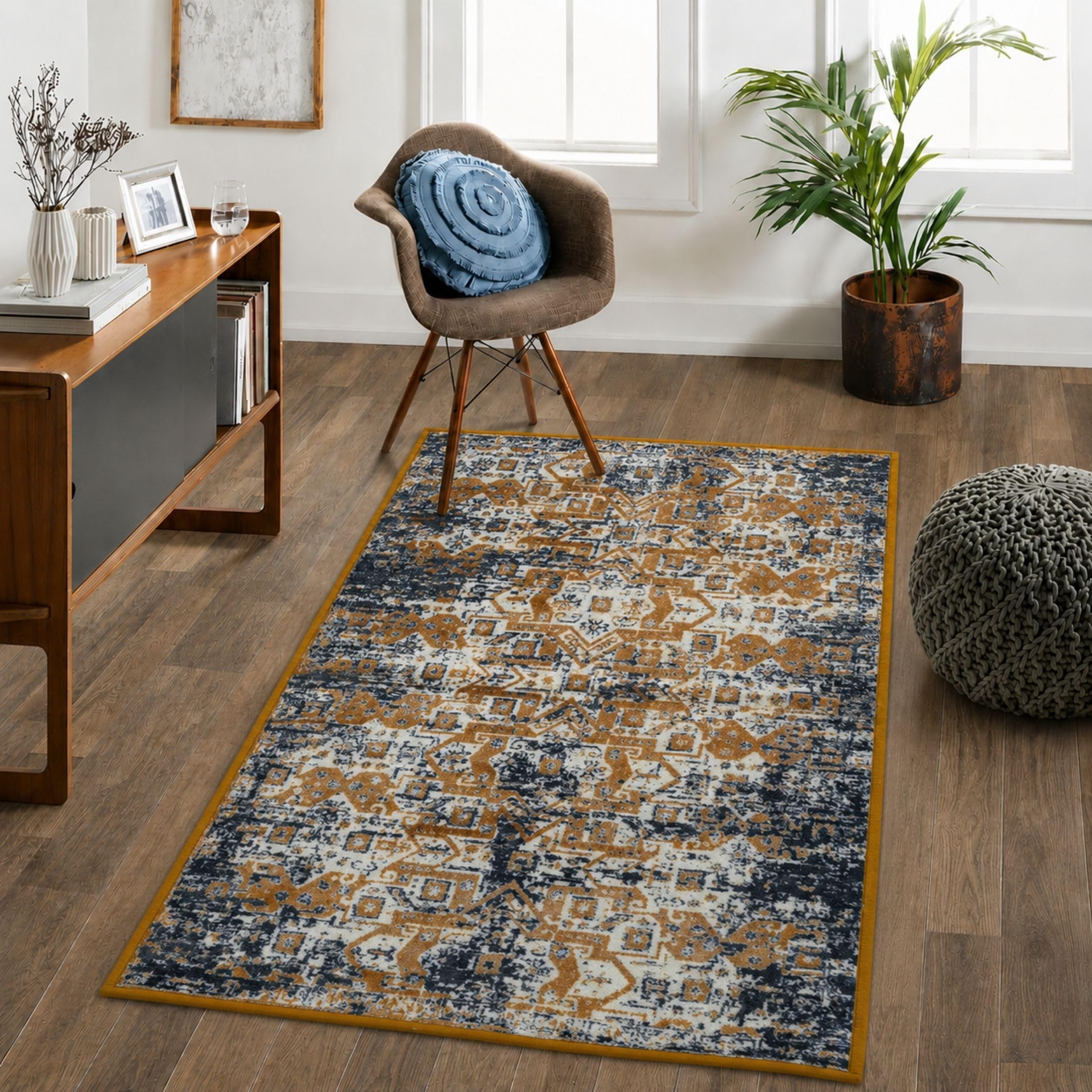 Vintage Digital Print Carpet - Soft Microfiber Rug -19 Vintage Digital Print Carpet - Soft Microfiber Rug -19