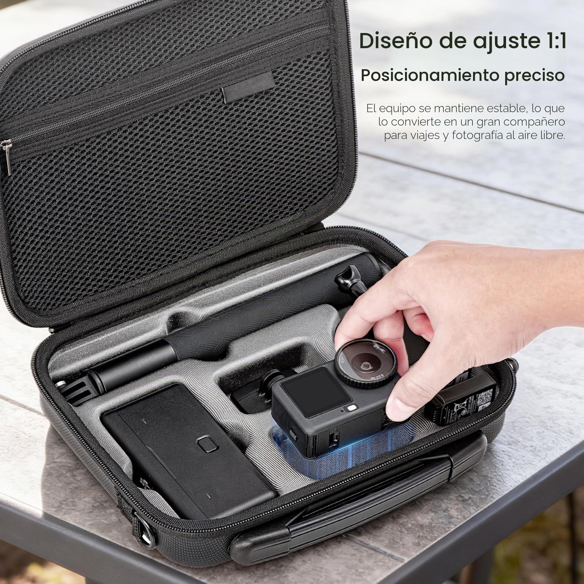 STARTRC PHOTO Bolsa Osmo Action 6 cámara, Portátil Funda de Transporte para dji Osmo Action 6 cámara Accesorios, Estuche de Viaje Compatible con Pack Mejorado Osmo Action 6