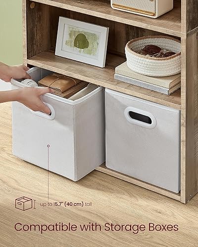 Miniatura 5 de VASAGLE Custos Collection ULBC164L01 - Estantería de 4 niveles, estante para libros, estante de almacenamiento abierto, 9.4 x 23.6 x 42.4 pulgadas,