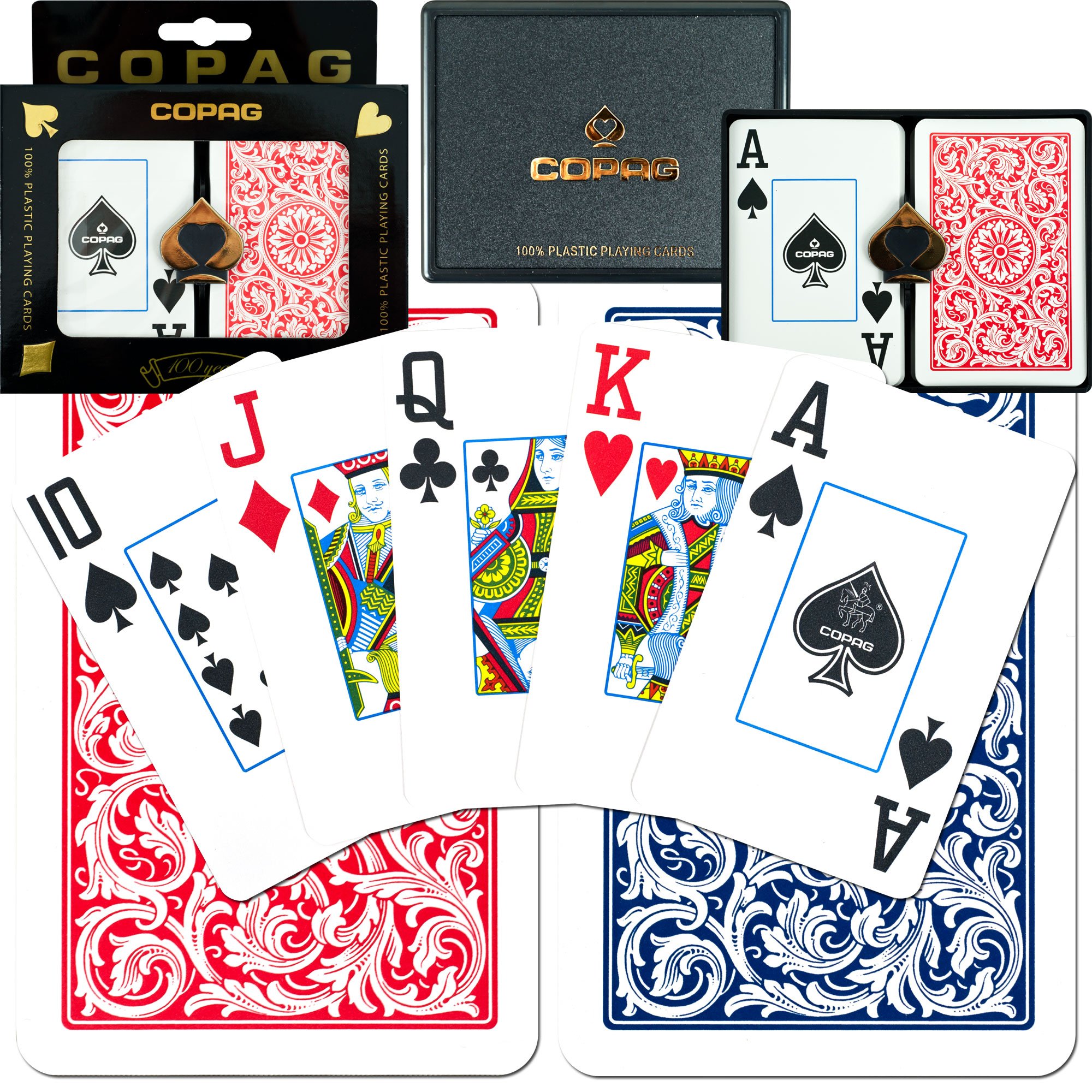 Copag Bridge-Size Jumbo Index Lot de Cartes à Jouer (Lot de 12)