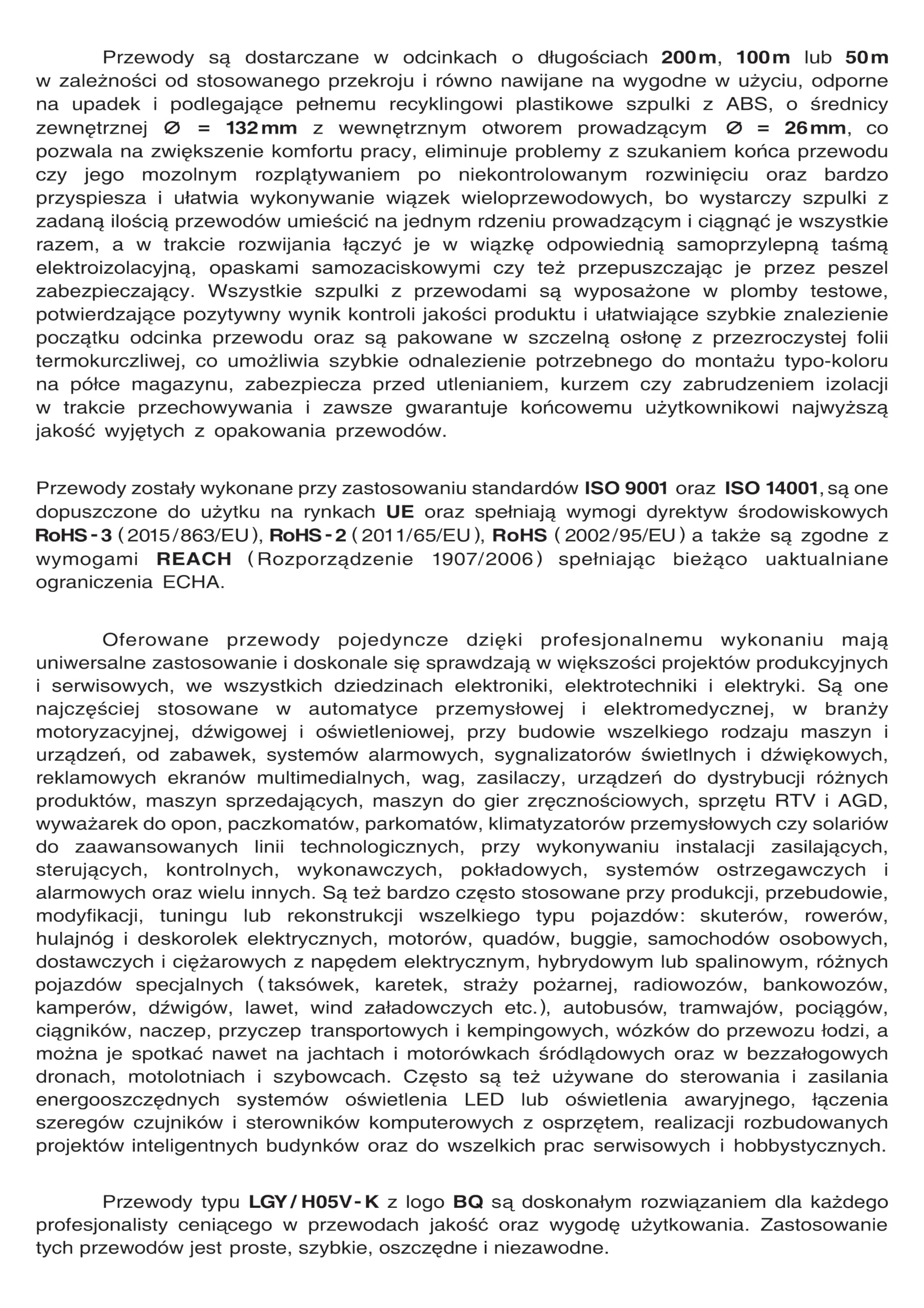 Przewód pojedynczy LGY/ H05V- K 0,35 mm2 200 m Kolor: szary/niebieski