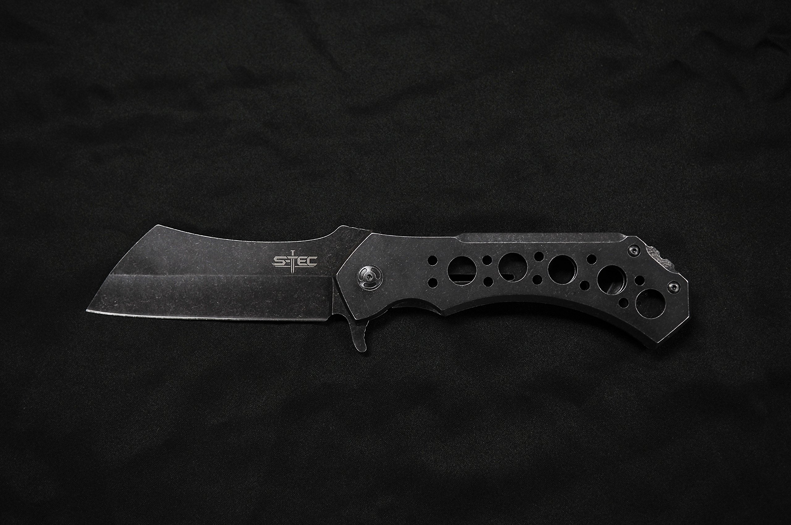STEC 12inch Rugged Chef Field Tactical Folding Cleaver Pocket Knife