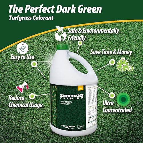 Vista 17 de Endurant Colorantes de césped – Spray perenne de centeno sobre pintura de césped verde para césped – Revive patios secos y parcheados – Tono