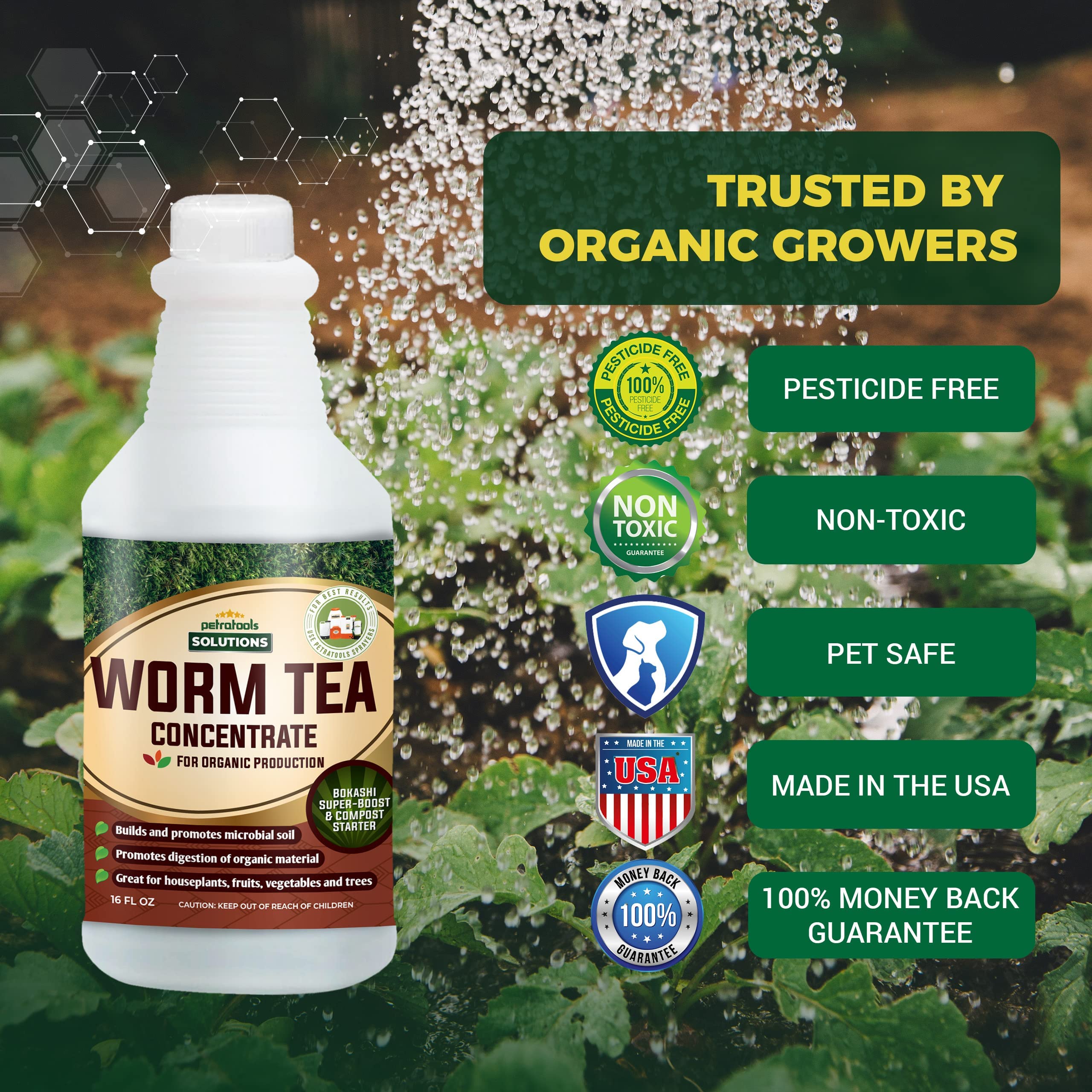 Buy Worm Tea for Gardening Soil Worm Tea Fertilizer Liquid Worm
