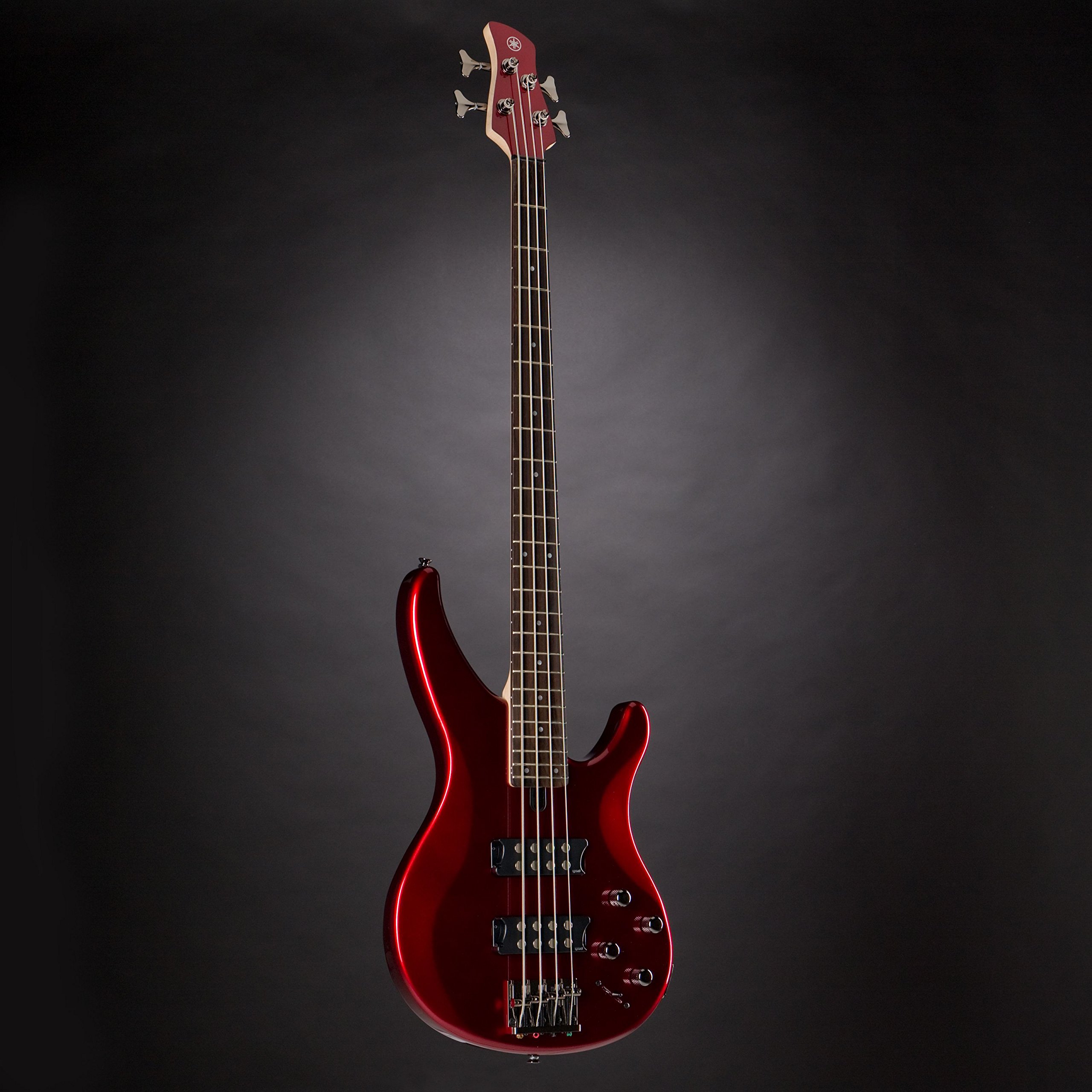 Yamaha TRBX304 CAR - Bajo eléctrico de 4 cuerdas, color rojo manzana caramelo