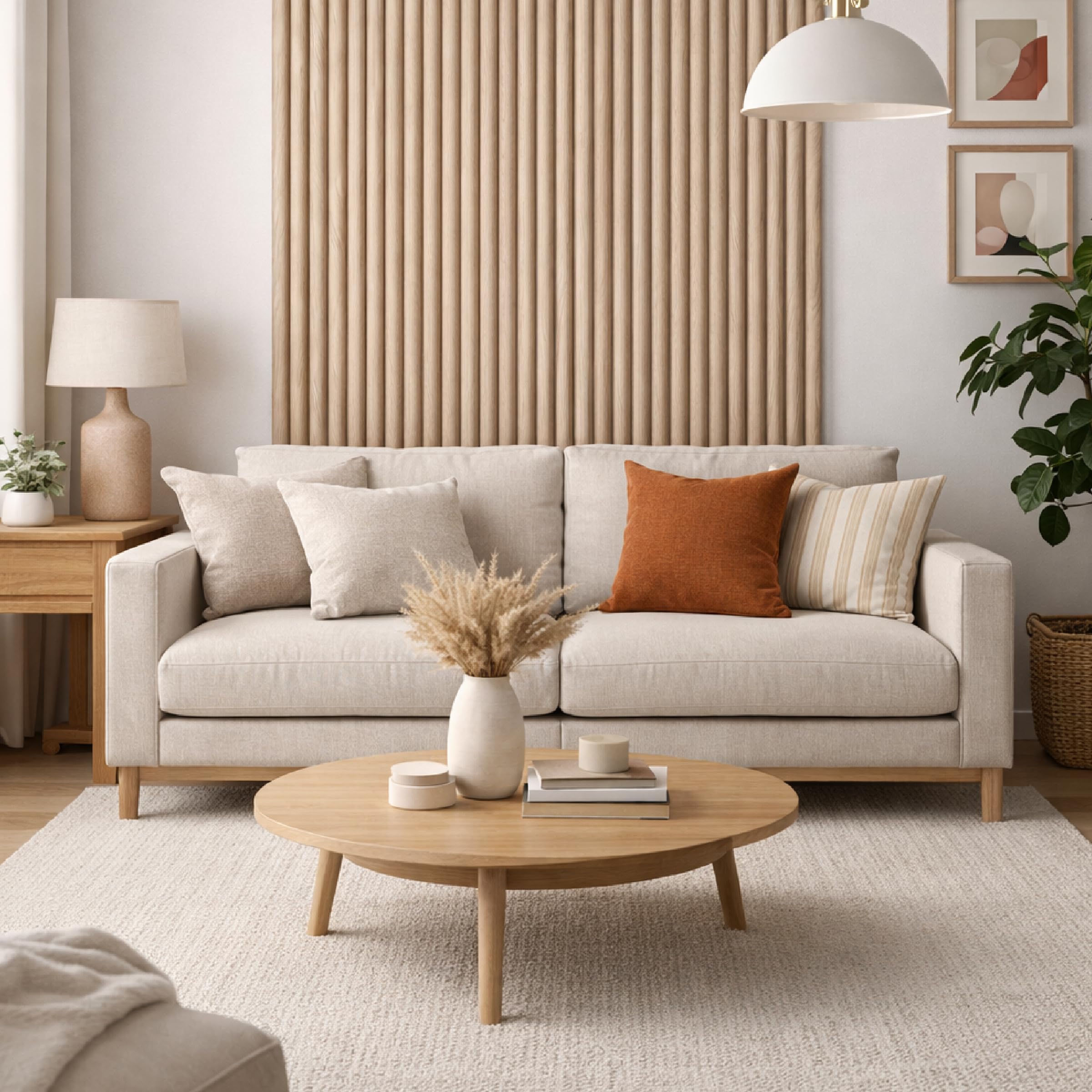 Masquepack – Set x2 Paneles Acústicos Decorativos de Madera Flexible - Paneles Decorativos para Pared, Absorción de Sonido y Diseño Moderno (Nogal Flex/Fieltro Negro, Set x2-240x50)