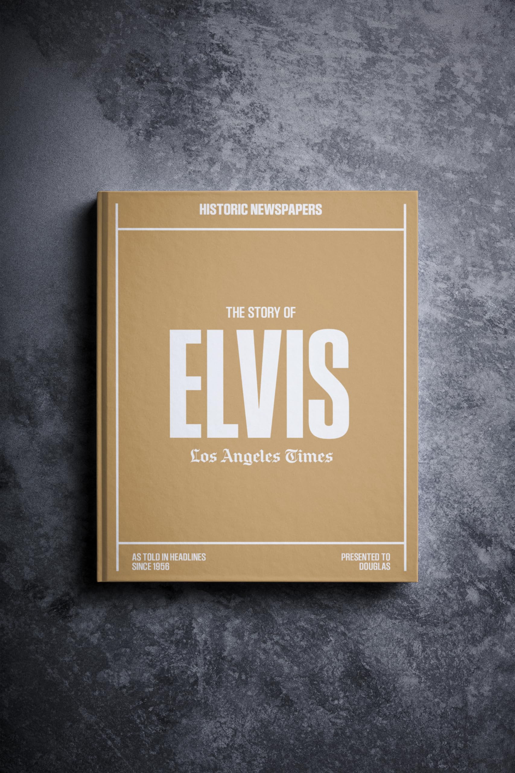 Historic Newspapers - Elvis Presley Music Newspaper History Book, Icons and Legends of Music Gift - Keepsake Books - Rocket Man! for Music Lovers (Elvis Presley) — image 1
