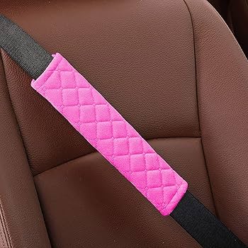 Universal Car Seat Belt Pads Cover/Backpack Shoulder Pad Multifunctional Pink