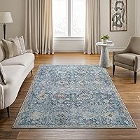 Vista 19 de Bloom Rugs - Alfombra caminera Caria lavable, antideslizante, de 3,05 m, color marfil/gris/caramelo tradicional, para entrada, pasillo, baño