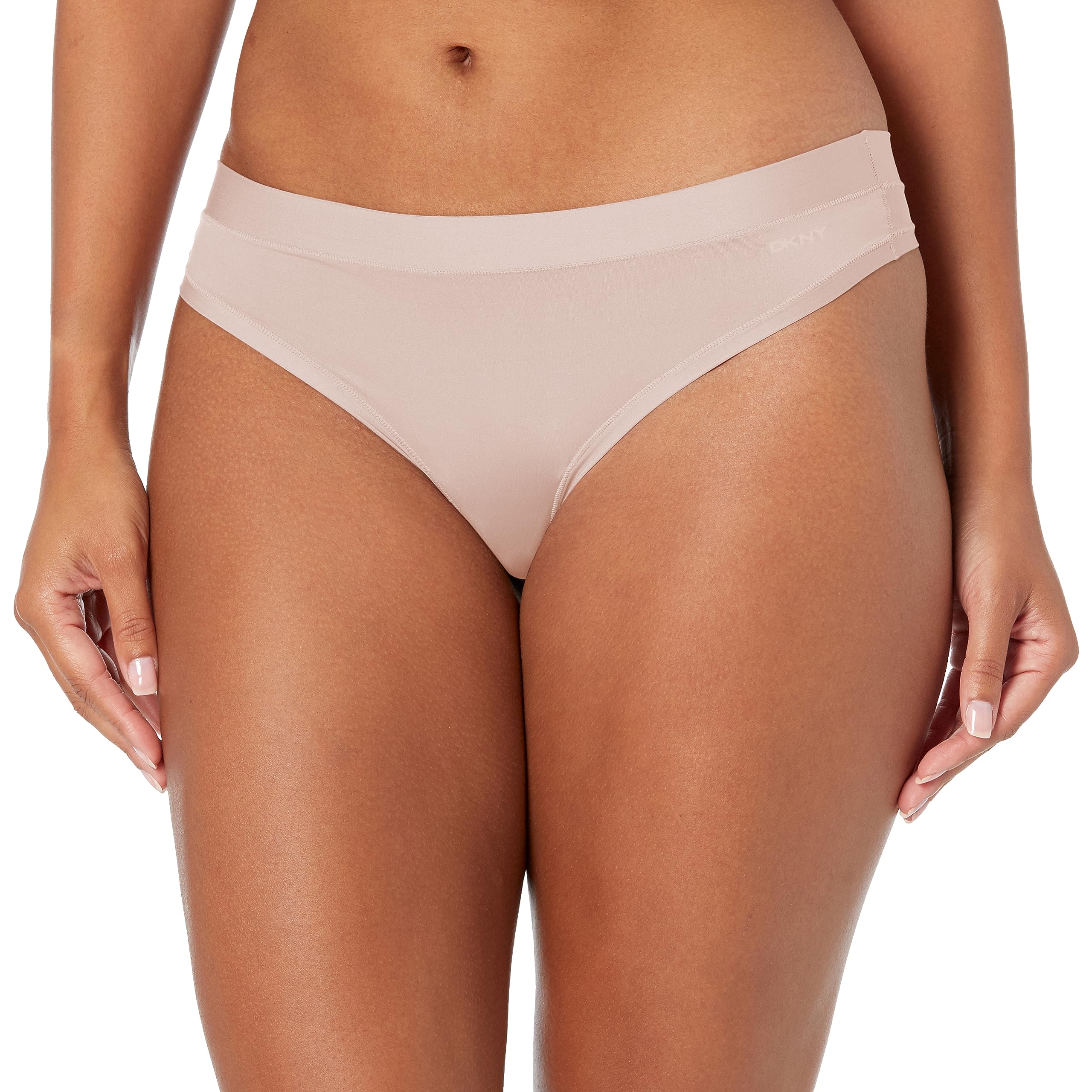 DKNY Women's Active Comfort Thong, Blush, L