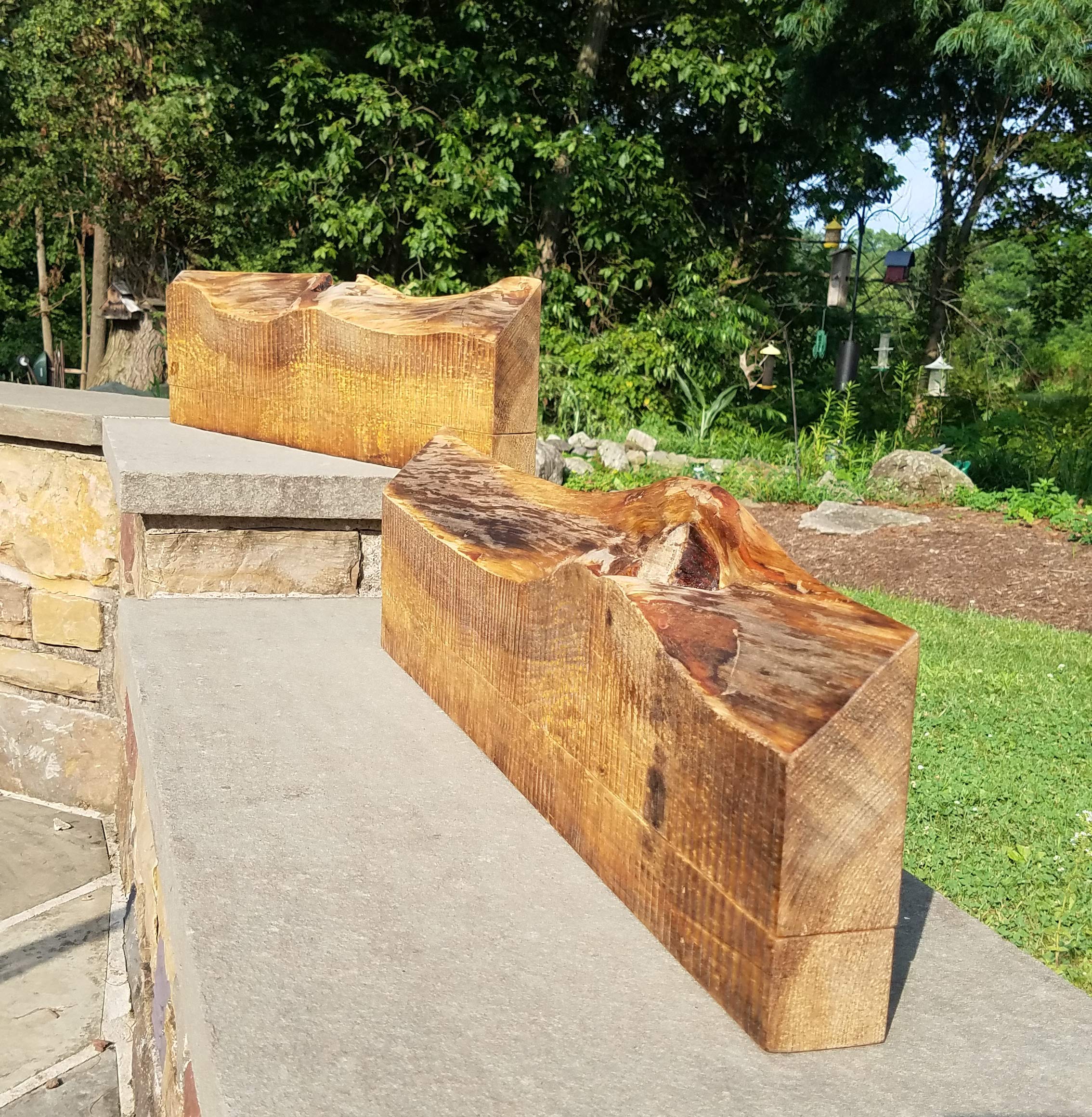 Live Edge Rustic Look Solid Wood Floating Shelf More Colors and Sizes