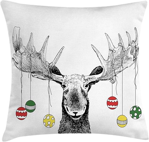 Vista 204 de Ambesonne Orient - Funda de cojín para cojín, diseño floral tradicional de Oriente Medio, clásico, bohemio, antiguo, cultura persa, funda