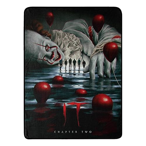 Northwest IT Chapter 2 Micro Raschel Throw Blanket, 46" x 60", Pennywise Hallucination
