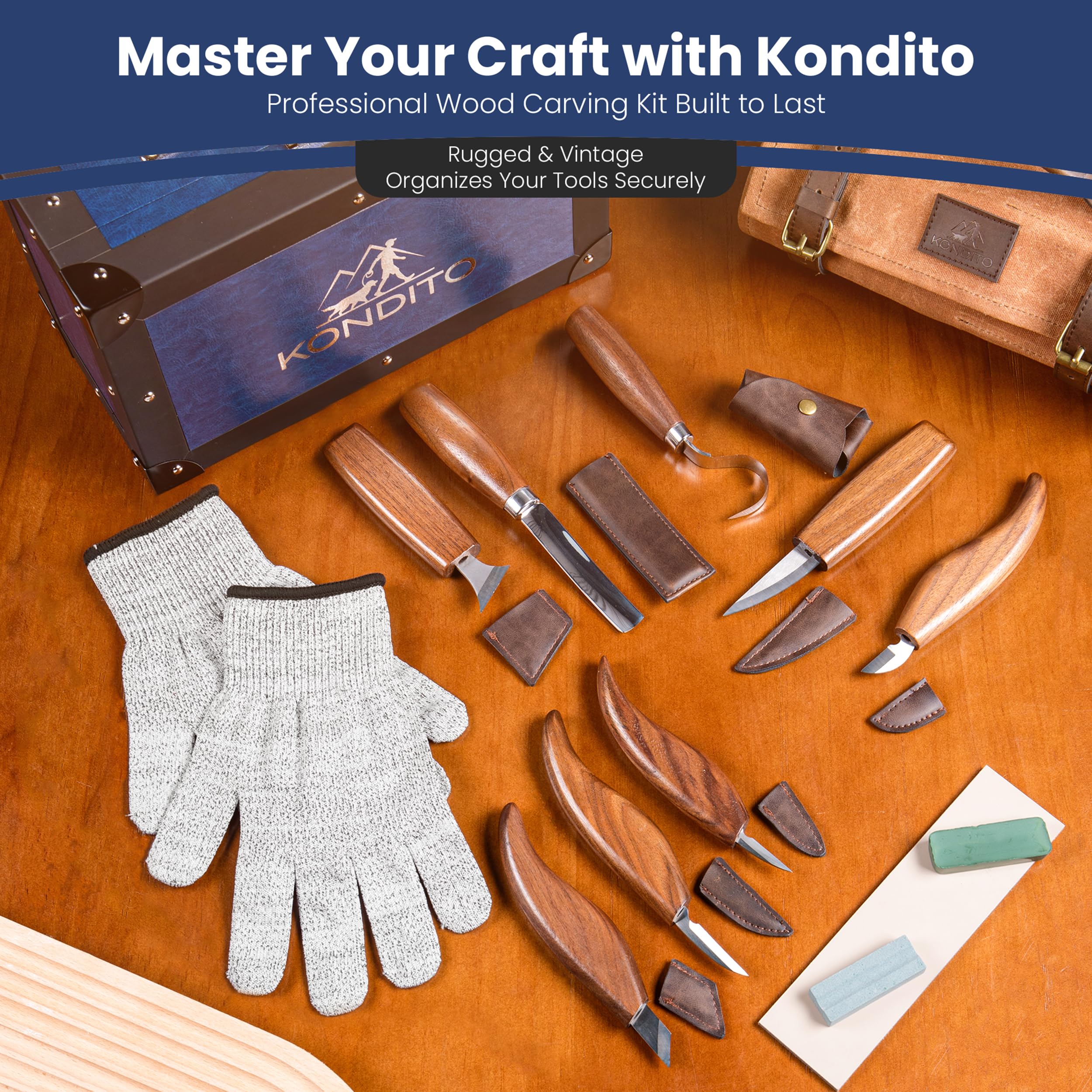 Wood N Brothers 3点セット Amazon.com: KONDITO Complete Wood Carving Kit – Premium Carving