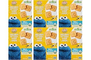 Earth's Best Organic Kids Snacks, Sesame Street Toddler Snacks, Organic Letter of...