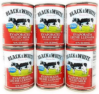 Black & White Evaporated Filled Milk 12fl.oz, 6 Pack