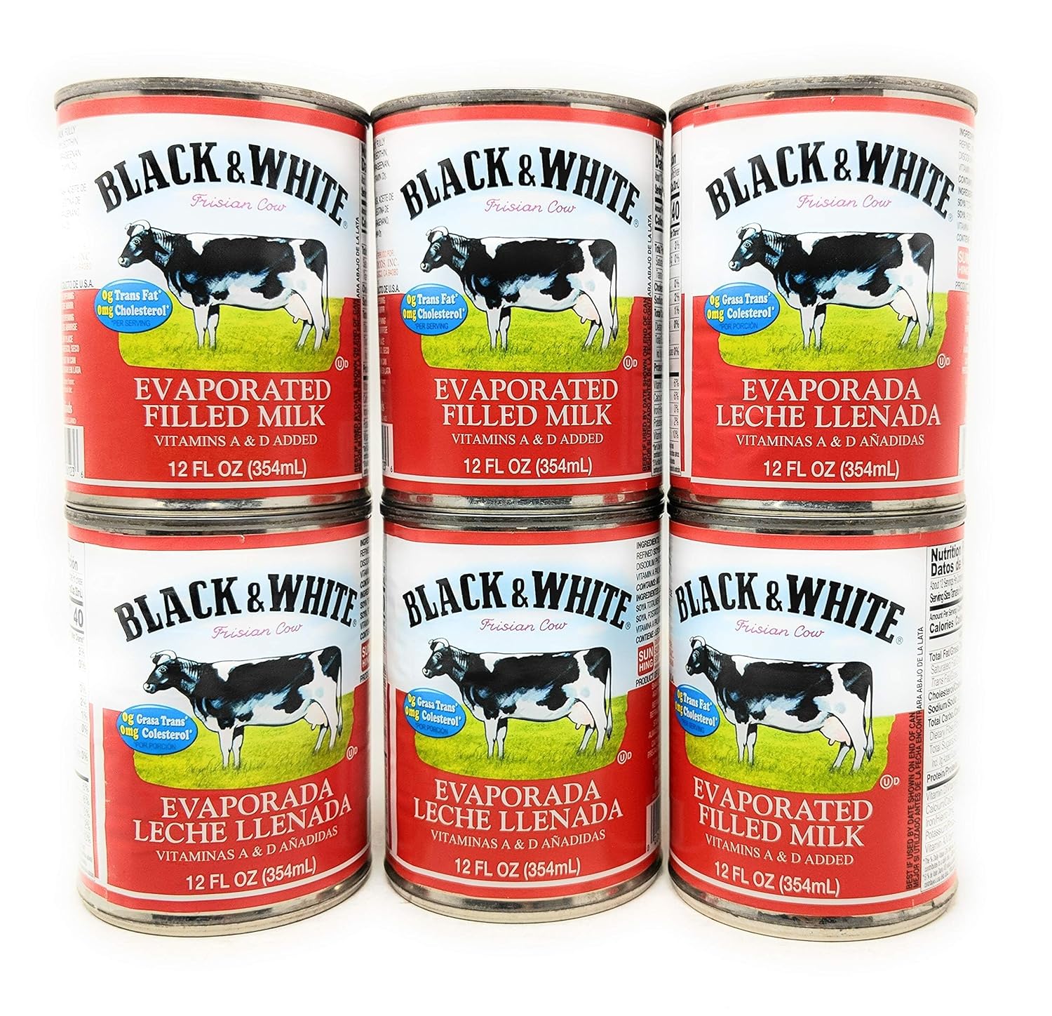 Black & White Evaporated Filled Milk 12fl.oz, 6 Pack