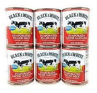 Vista 1 de Leche rellena evaporada blanca y negra, 12 onzas líquidas, paquete de 6