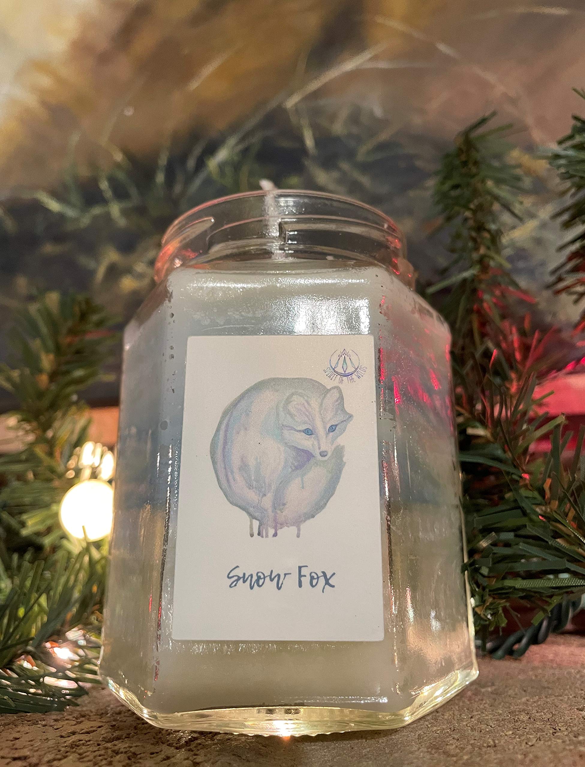 Snow Fox Jar Candle: Animal Series (9oz.)
