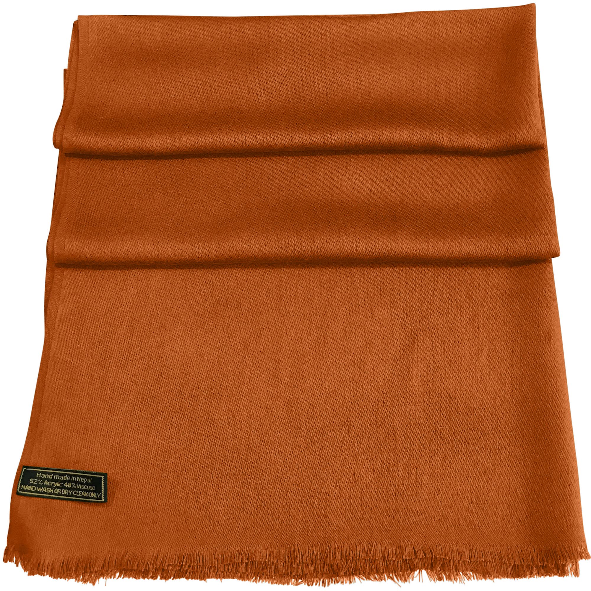 CJ Apparel Handgefertigter nepalesischer Damen-Schal mit Fransen Pashmina