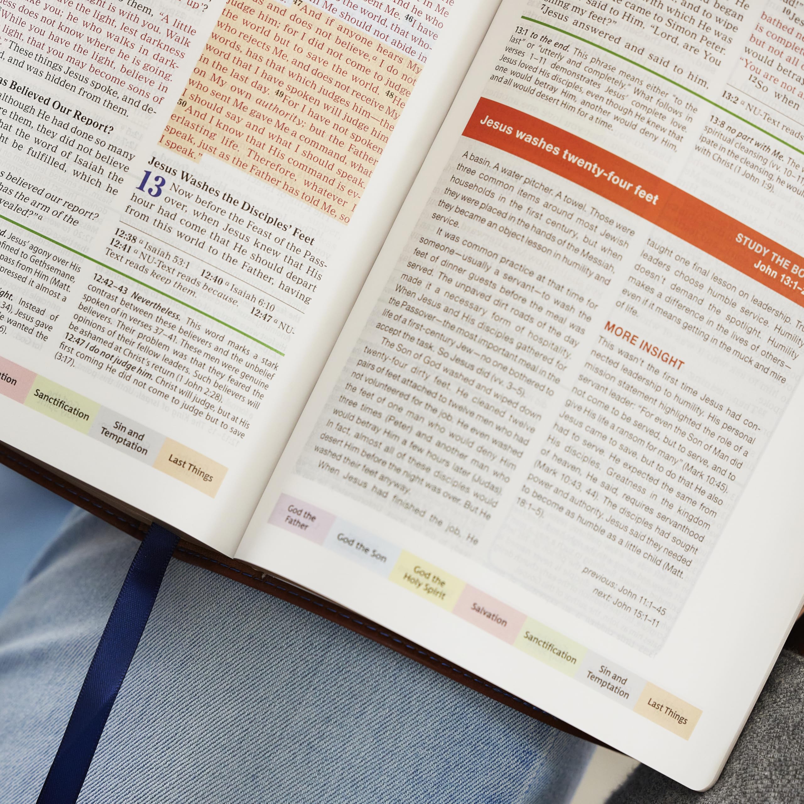 Color Code Study Bible, Revealing God's Truth Color by Color: Nkjv, Brown Leathersoft, Red Letter