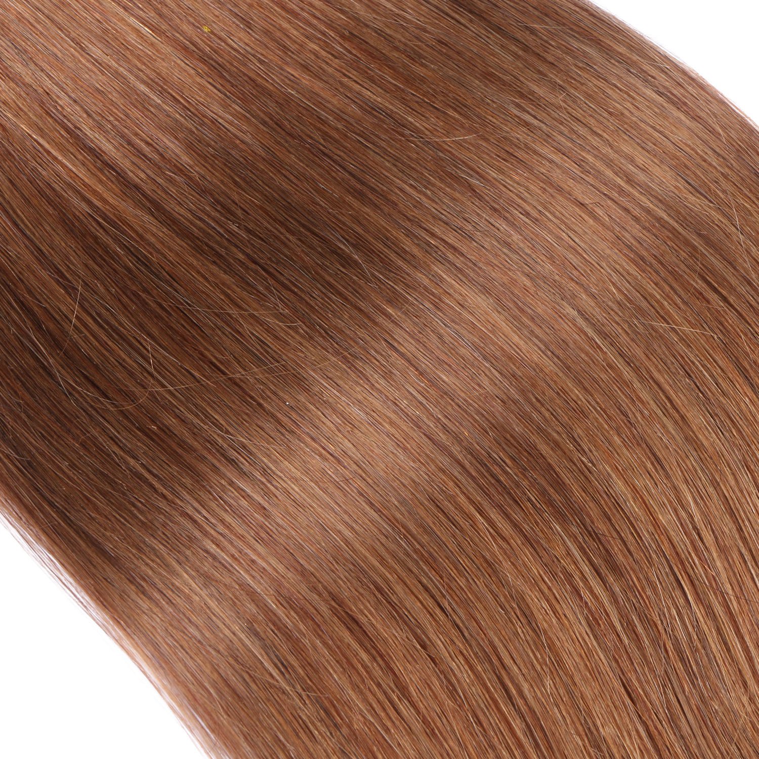 Keratin Bonding - # 8 - GOLDBRAUN - 70cm - 50 Strähnen - 1g - 100% Remy Echthaar Haarverlängerung U-Tip Extentions by NOVON Hair Extensions mit sehr hoher Qualität