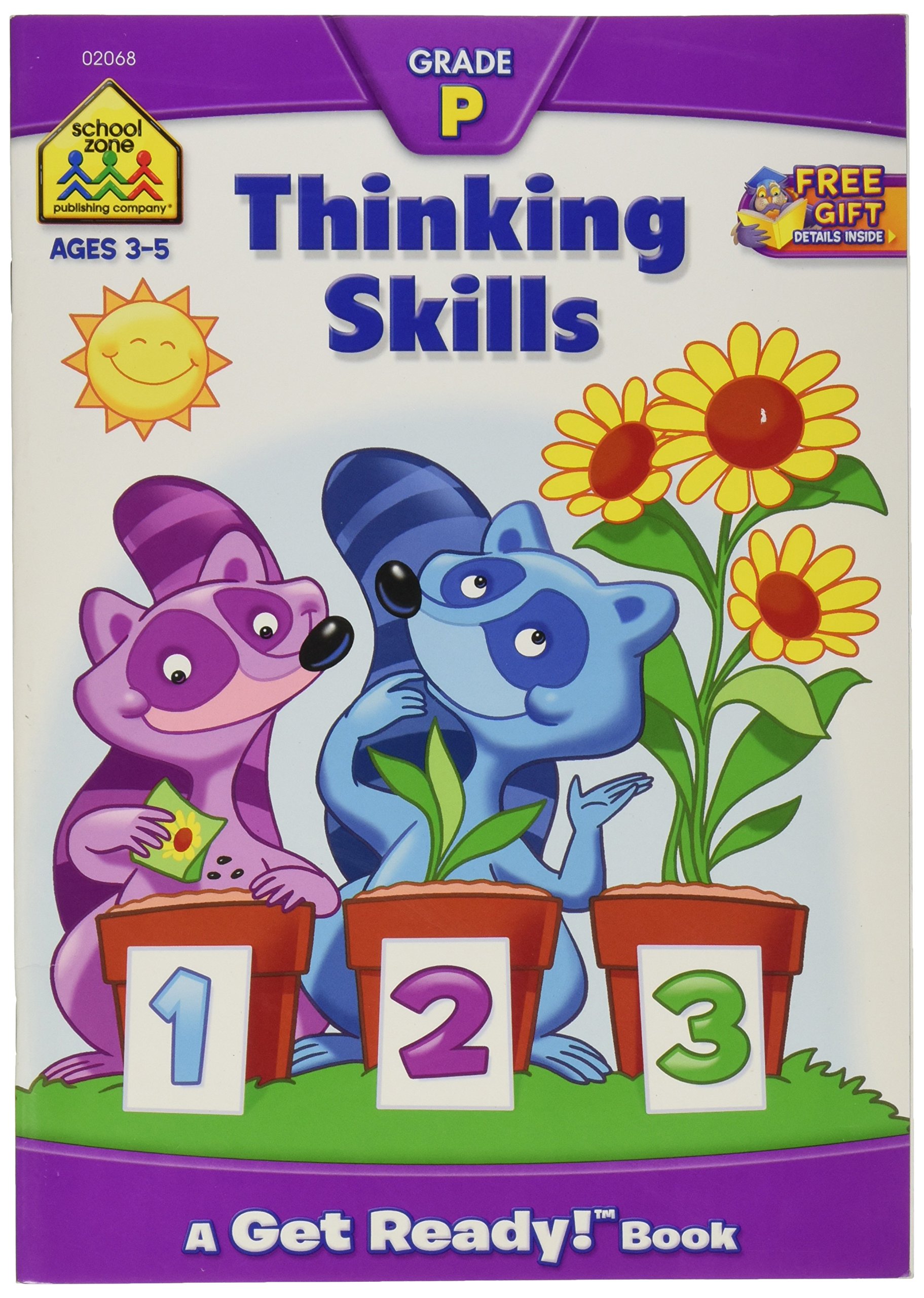 School Zone Preschool Workbooks-Thinking Skills - Ages 3-5